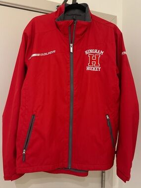 Bauer Red Hingham Hockey Performance Jacket